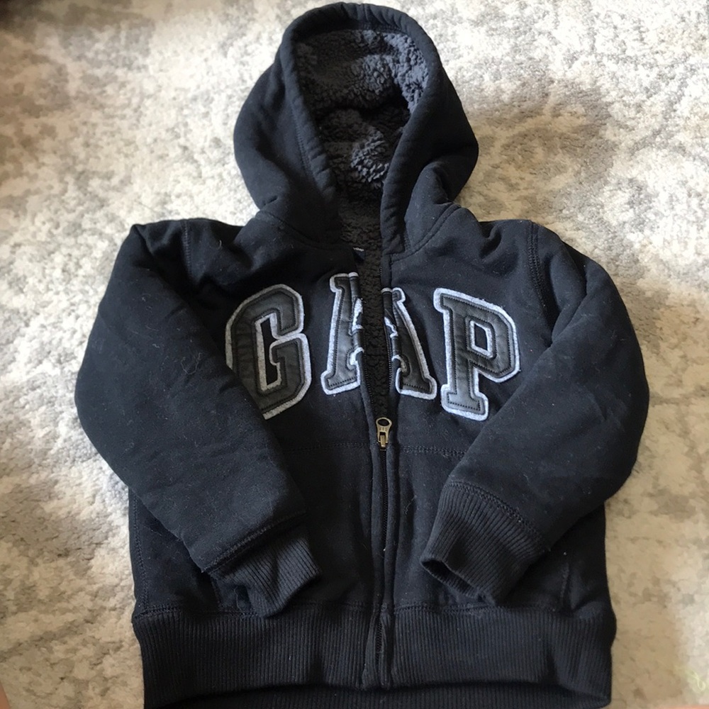 Gap fleece lined zip up hoodie